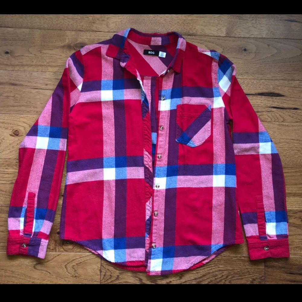 Urban Outfitters BDG Flannel Red Size S